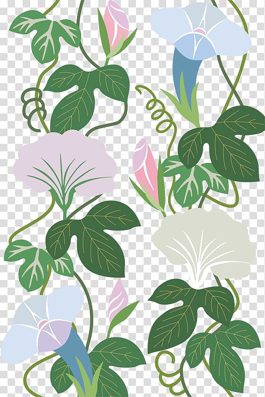 Flower, Trumpet flower vines shading material Obscure transparent background PNG clipart