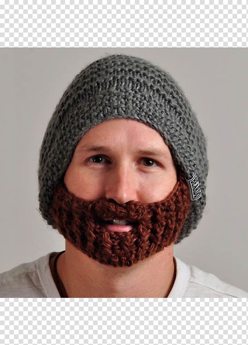 Beard Hat Beanie Crochet Knit cap, beanie transparent background PNG clipart