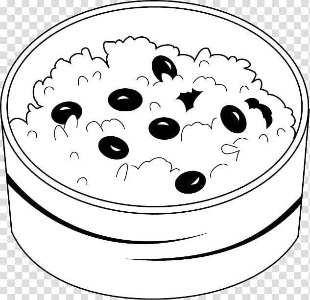 Rice and beans Sekihan Food , rice transparent background PNG clipart
