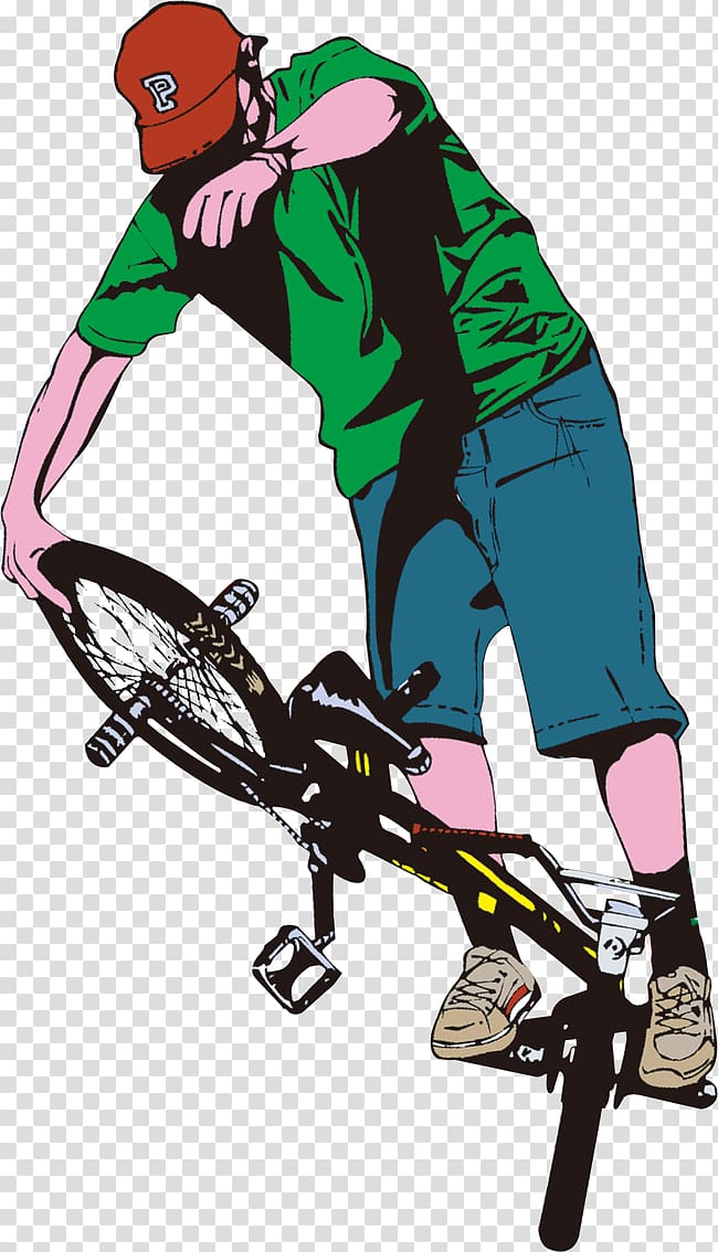 Bicycle pedal Flatland BMX BMX bike , Teenage hip-hop bike transparent background PNG clipart