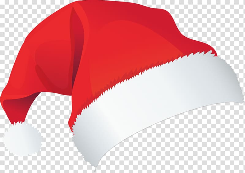 Cap Santa Claus Hat Christmas Santa suit, Cap transparent background PNG clipart