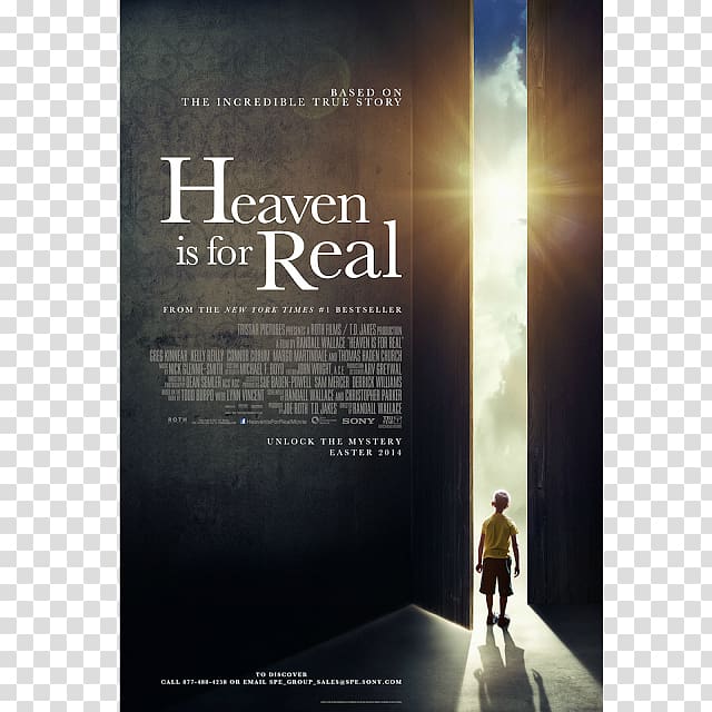 Heaven is for Real Book Film Author, 7 poster transparent background PNG clipart