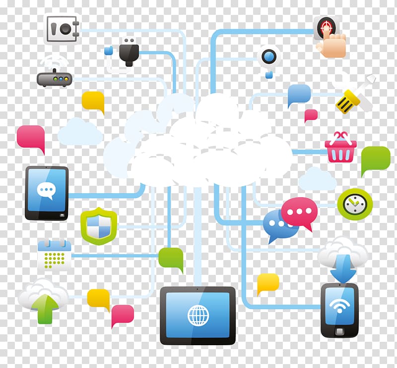 Cloud computing Service Icon, Cloud Link transparent background PNG clipart