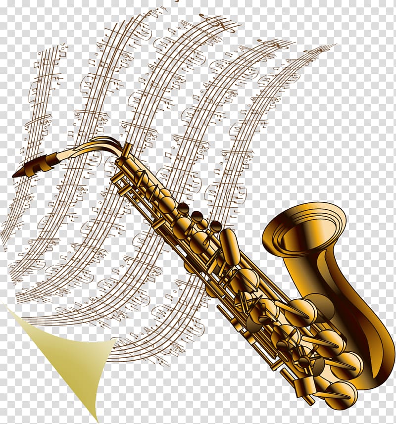Baritone saxophone Musical Instruments, instrument transparent background PNG clipart