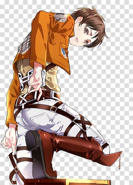 Eren Yeager Mikasa Ackerman Levi Armin Arlert Attack on Titan, Anime transparent background PNG clipart