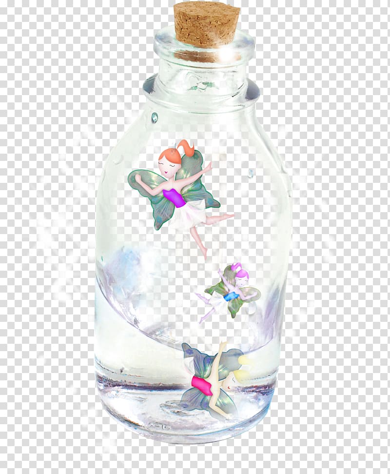 Bottle Cartoon, Creative drift bottles transparent background PNG clipart