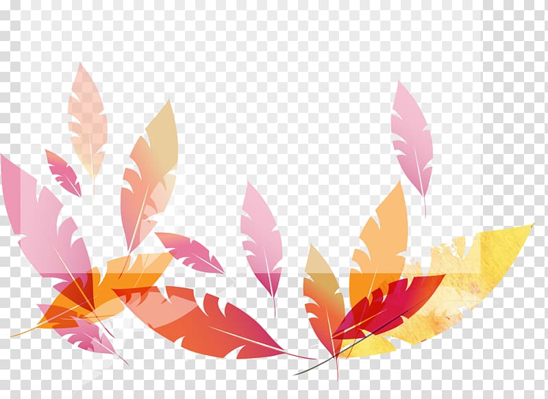 leaf decoration translucent border transparent background PNG clipart
