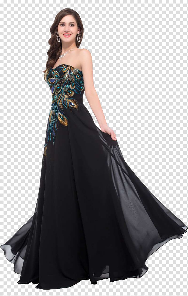 Evening gown Dress Prom Chiffon, dress transparent background PNG clipart