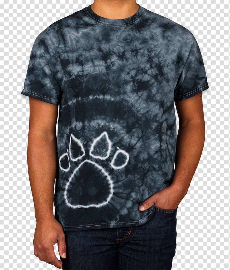 Printed T-shirt Sleeve Tie-dye, T-shirt transparent background PNG clipart