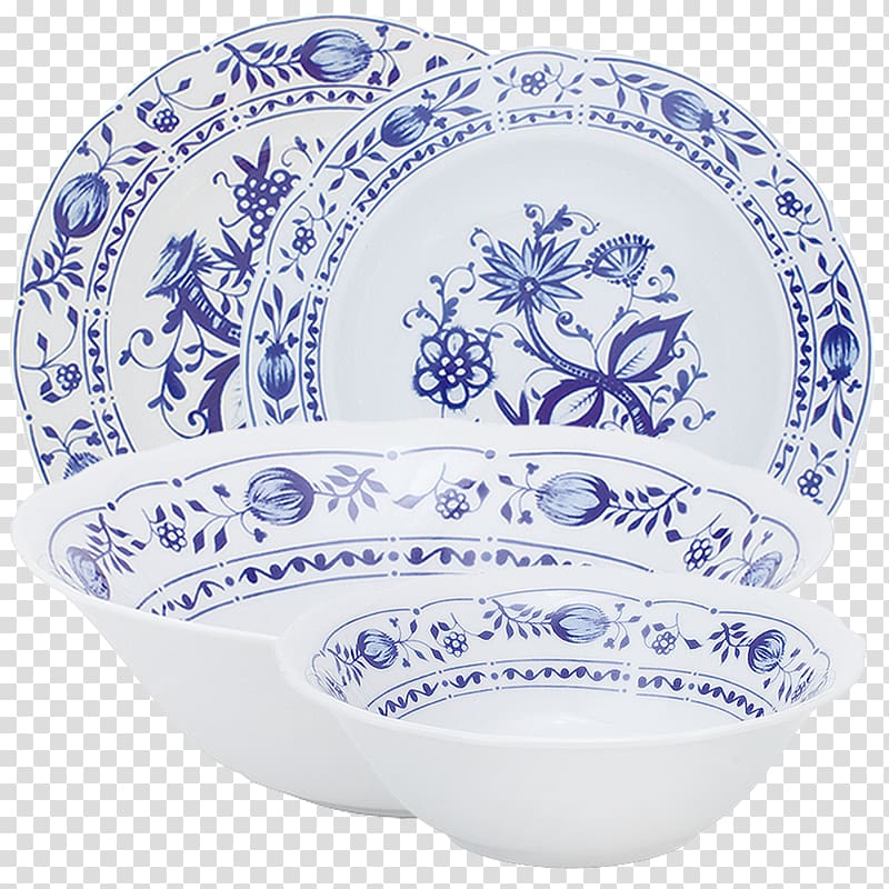 Plate Kahla Blue Onion Sugar bowl, porcelain tableware transparent background PNG clipart