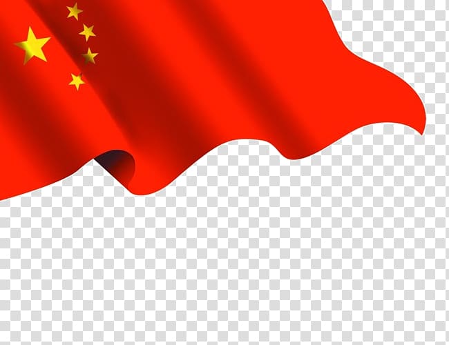 Flag of China National Day of the Republic of China National flag, Five-star red flag flying transparent background PNG clipart