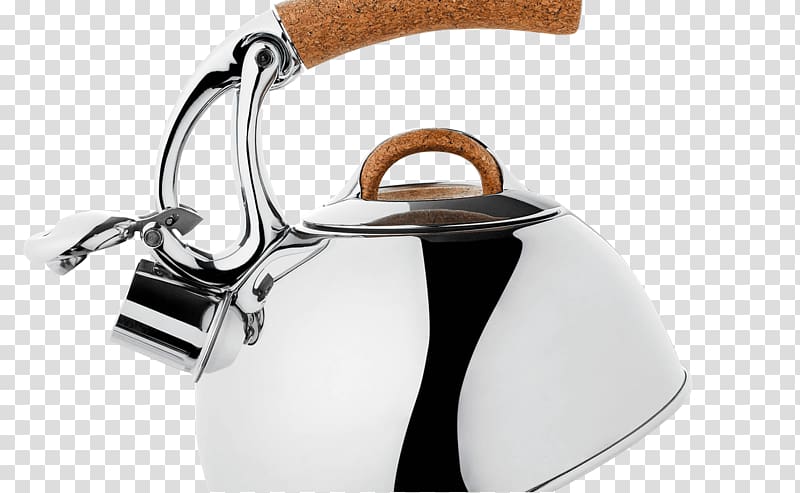 Kettle Teapot Stainless steel Brushed metal, kettle transparent background PNG clipart