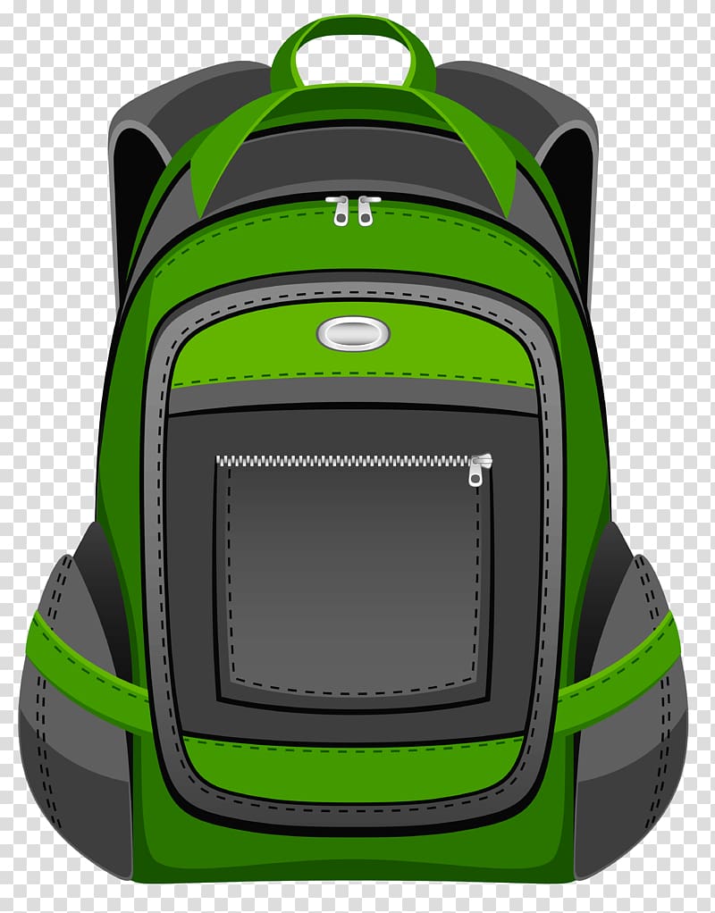 black and green backpack illustration, Backpack , Black and Green Backpack transparent background PNG clipart