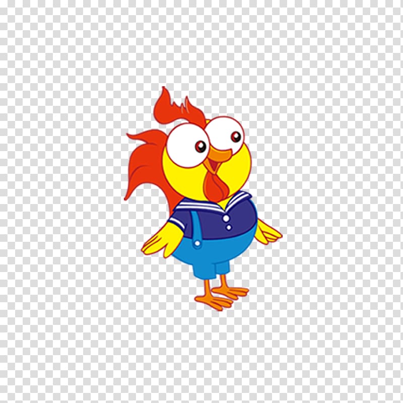 Chicken Cartoon Illustration, Cartoon chick transparent background PNG clipart