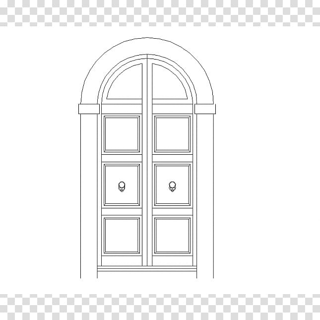 Sash window Facade, arched door transparent background PNG clipart