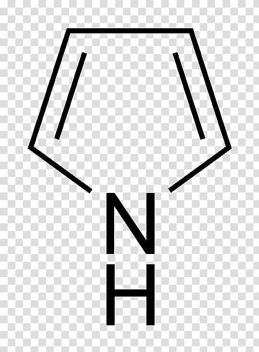 Pyrrole Simple aromatic ring Aromaticity Heterocyclic compound Arsole, structural formula transparent background PNG clipart