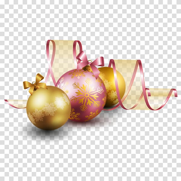 Ribbon Christmas, Christmas ribbon ball element transparent background PNG clipart