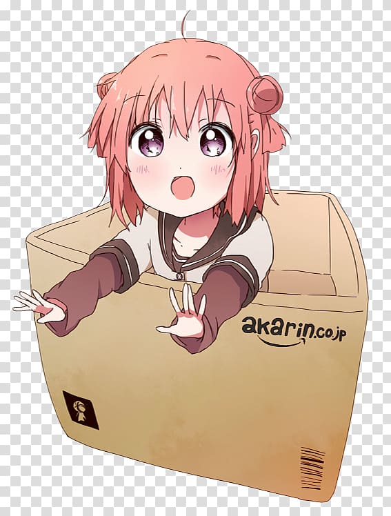 YuruYuri Cardboard box 4chan Lolicon, box transparent background PNG clipart YuruYuri Cardboard box 4chan Lolicon, box transparent background PNG clipart