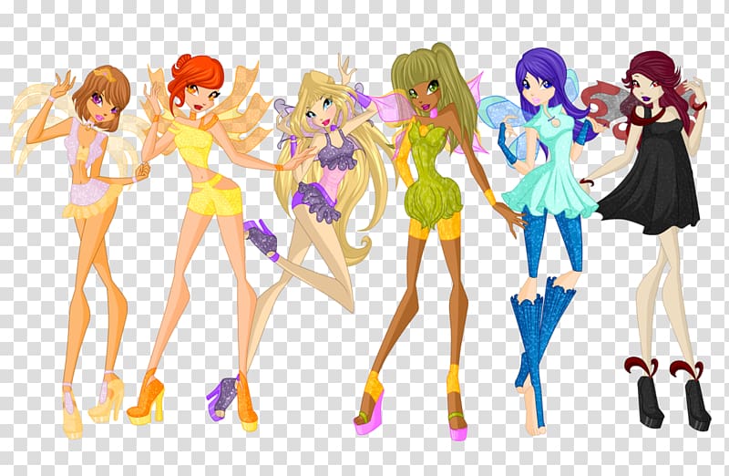 Drawing Cartoon Comics Girl, We Are The Winx transparent background PNG clipart