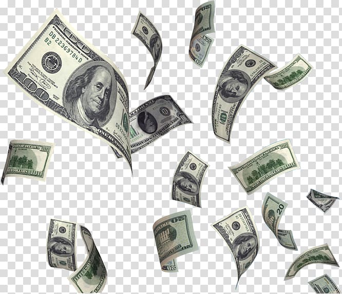 United States Dollar Money Flying cash, Dollar Flying Money , 100 US dollar banknotes transparent background PNG clipart
