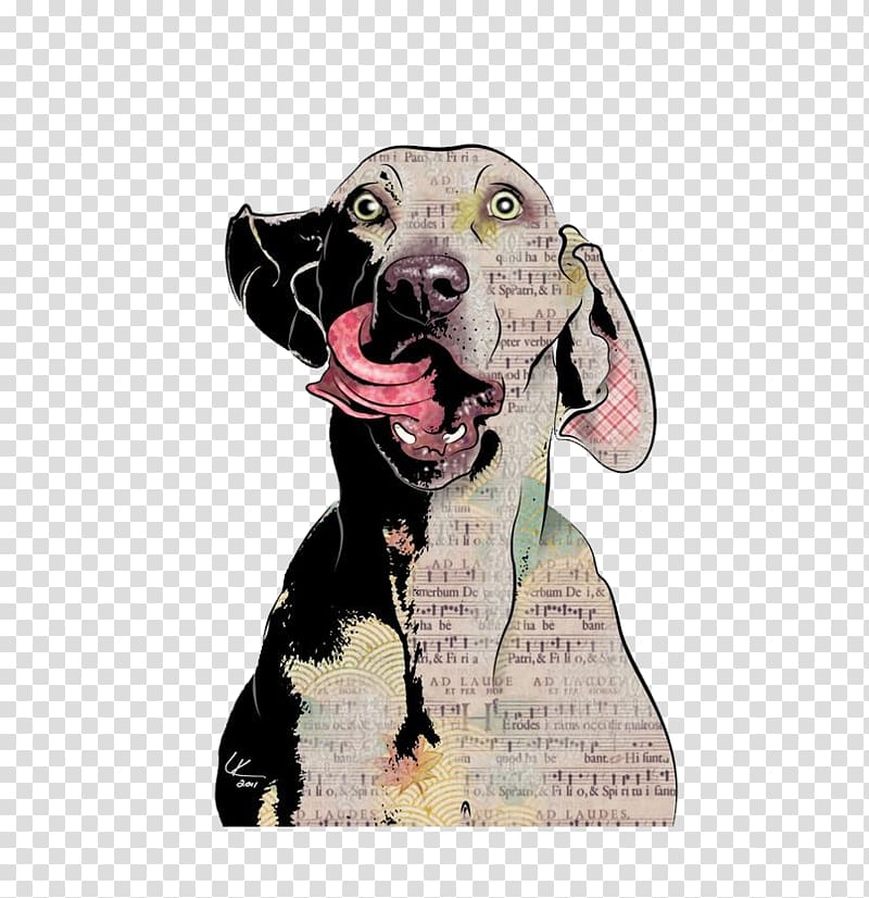 Dog Pop art Printmaking Drawing, Hungry Puppy transparent background PNG clipart