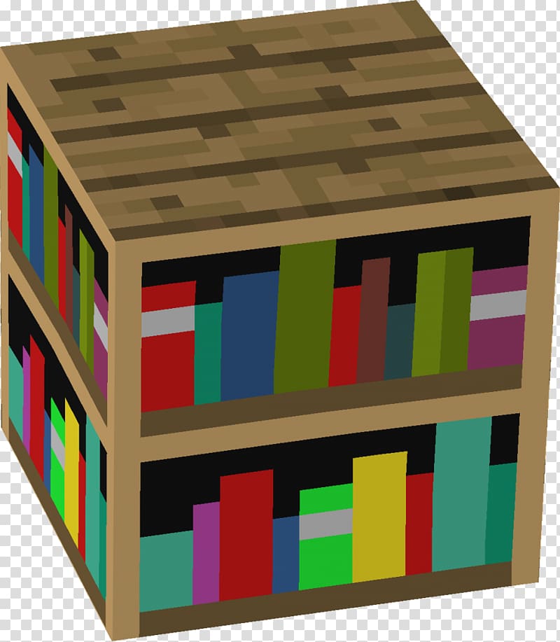 Minecraft Bookcase Table Living room, bookcase transparent background PNG clipart