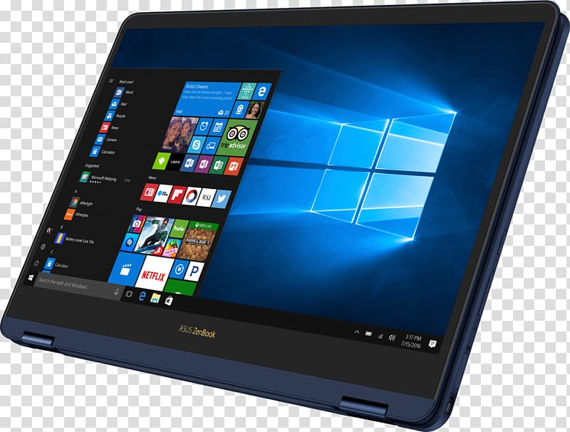 Laptop Asus VivoBook Flip Touchscreen Intel Core 2-in-1 PC, Laptop transparent background PNG clipart