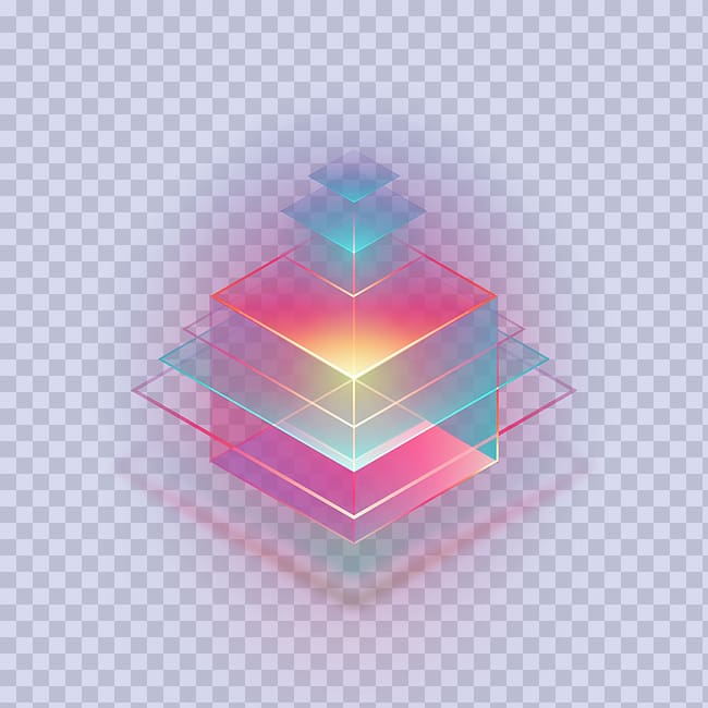 building hologam illustration, Symmetry Pattern, Creative Stage neon lamp transparent background PNG clipart