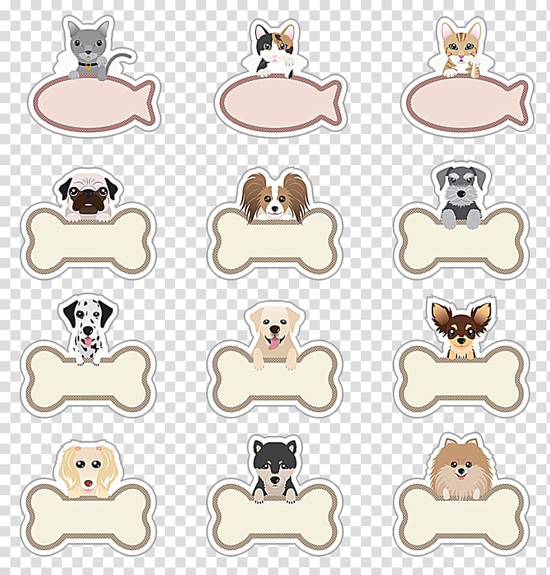 bones and dog transparent background PNG clipart