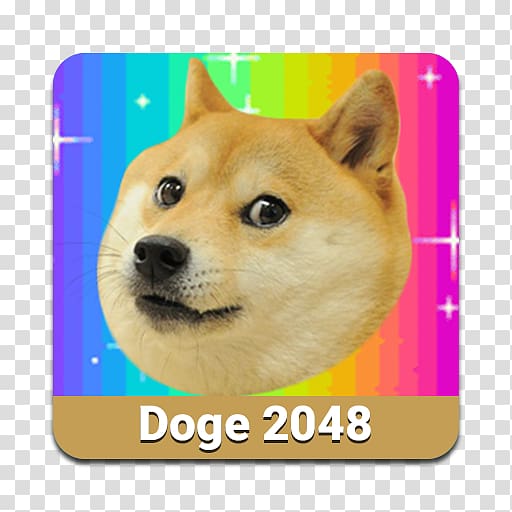 Doge 2048 0 Free Puzzle Game, Dog transparent background PNG clipart
