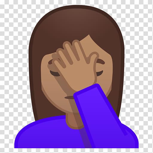 Facepalm Emoji Emoticon Slapping, Emoji transparent background PNG clipart