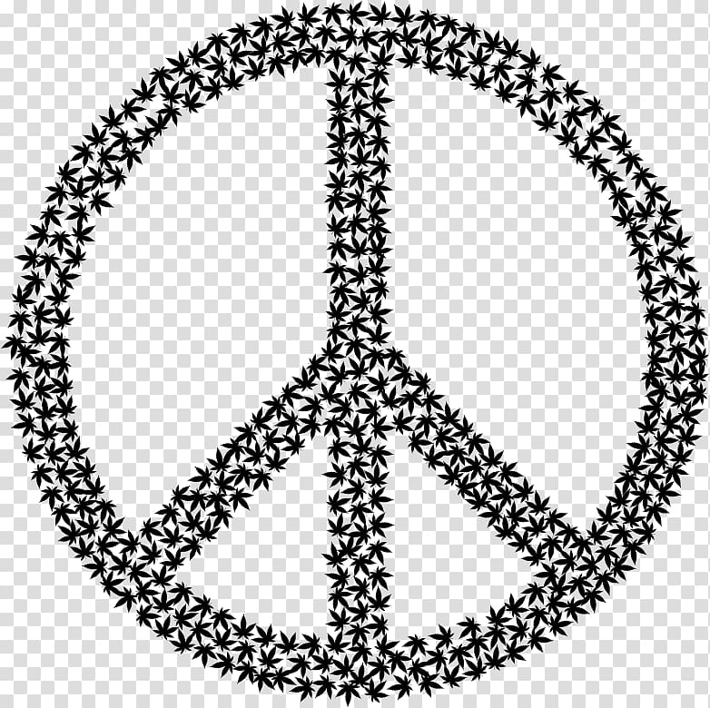 Peace symbols , pot leaf transparent background PNG clipart