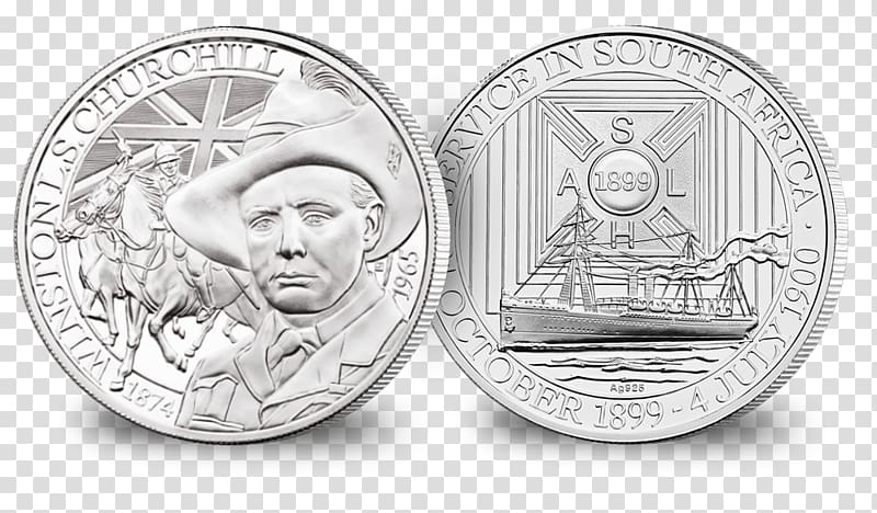 Commemorative coin Krugerrand Silver Medal, Coin transparent background PNG clipart
