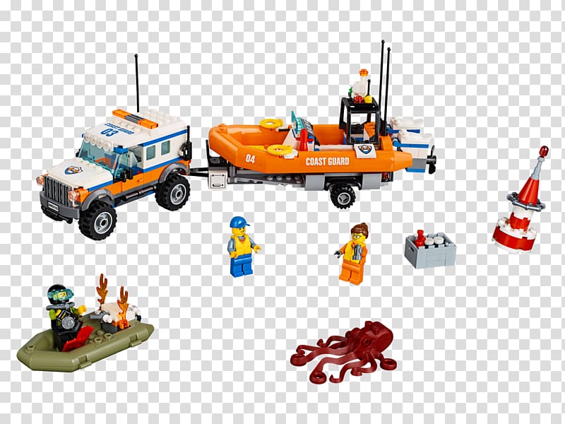 LEGO 60165 City 4 x 4 Response Unit Toy Lego minifigure LEGO 60167 City Coast Guard Head Quarters, toy transparent background PNG clipart