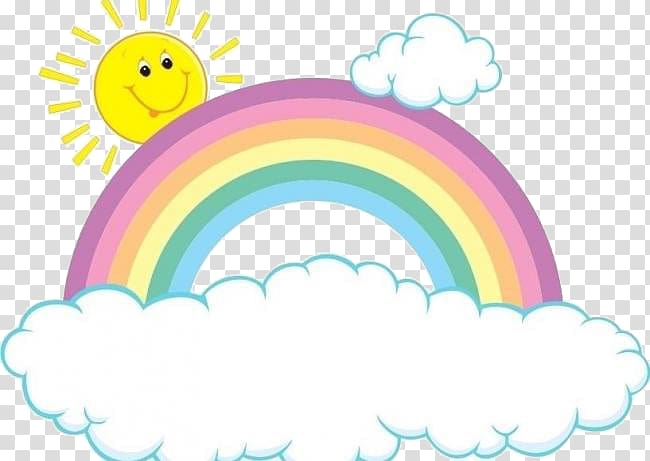 rainbow bridge with the sun transparent background PNG clipart