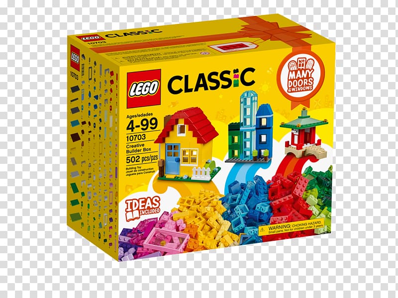 Lego Creator Amazon.com LEGO Classic LEGO 10703 Classic Creative Builder Box, toy transparent background PNG clipart