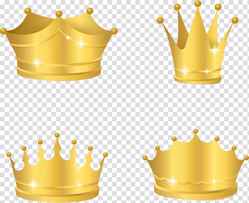 Golden Crown transparent background PNG clipart