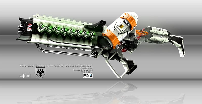 Destiny Battlefield 3 Weapon Concept art Alien, grenade launcher transparent background PNG clipart