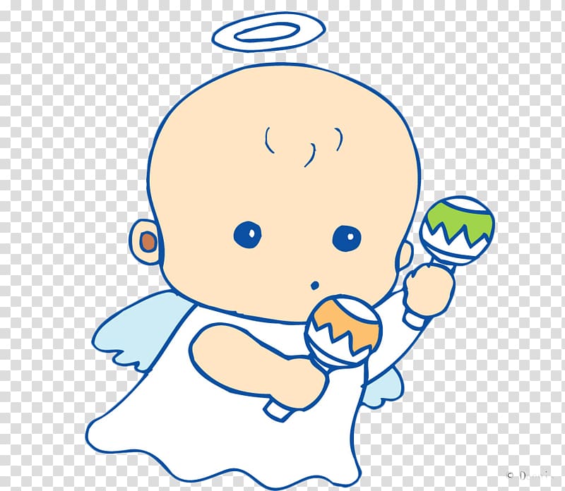 Comics Child Infant, Angel Baby transparent background PNG clipart