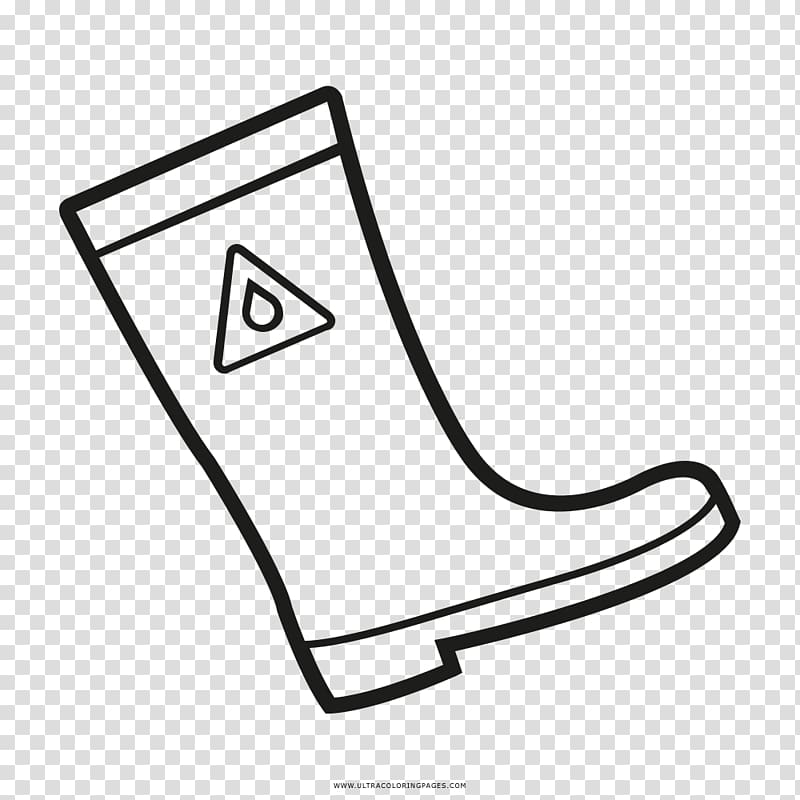Coloring book Wellington boot Drawing Rain, boot transparent background PNG clipart
