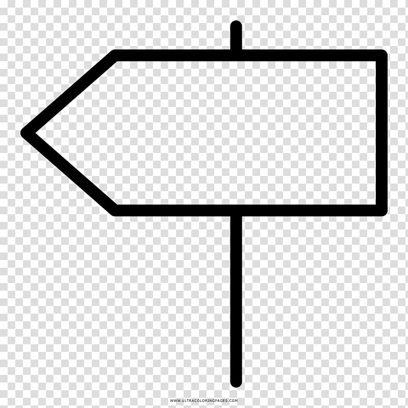 Drawing Coloring book Traffic sign Direction, position, or indication sign Black and white, Cartello transparent background PNG clipart