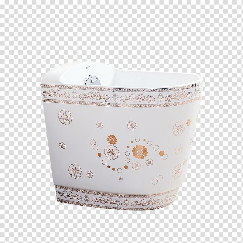 Sink Ceramic Du0159ez, Golden Flower Golden Edge washbasins transparent background PNG clipart