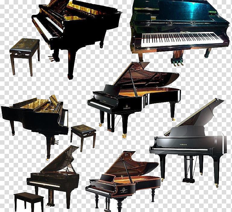 Digital piano Player piano Electric piano Musical instrument, Play the piano transparent background PNG clipart