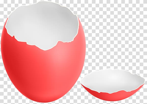 Red Easter egg , broken egg transparent background PNG clipart