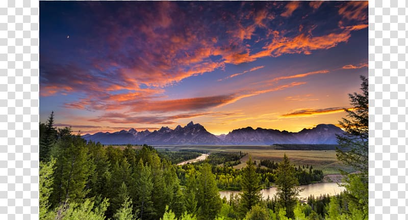 Grand Teton Mount Moran Jackson Snake River Yellowstone National Park, park transparent background PNG clipart