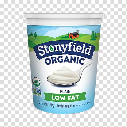 Soy milk Organic food Stonyfield Farm, Inc. Cream, low fat transparent background PNG clipart