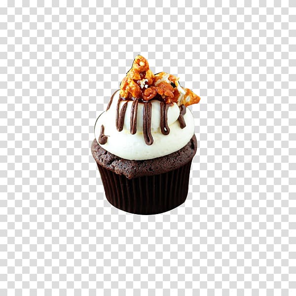 Cupcake Chocolate cake Fudge cake Muffin Cheesecake, Walnut chocolate cake transparent background PNG clipart