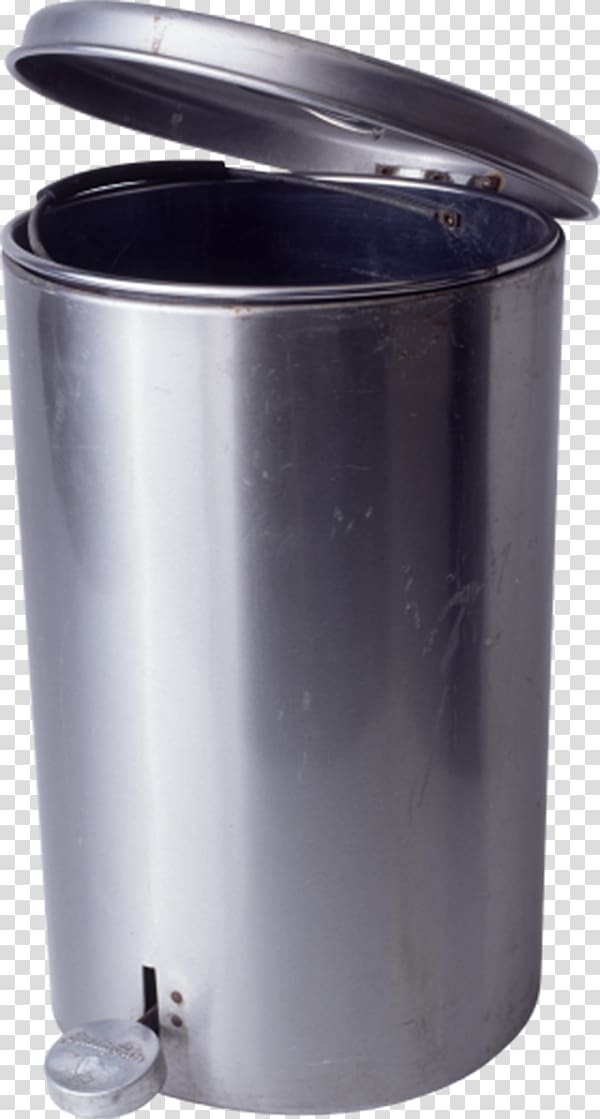 Bucket Waste container Lid, Metal trash can transparent background PNG clipart
