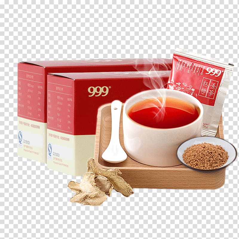 Ginger tea Brown sugar, Brown sugar, ginger tea on a wooden box transparent background PNG clipart
