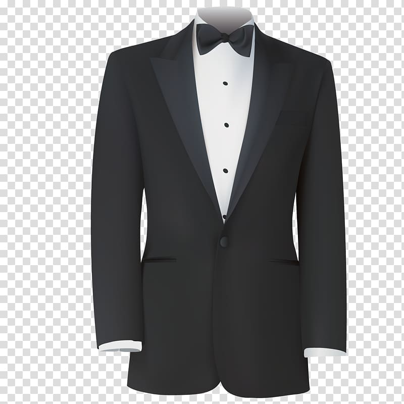 peak lapel suit jacket illustration, Tuxedo Suit Formal wear Clothing, men\'s suits transparent background PNG clipart